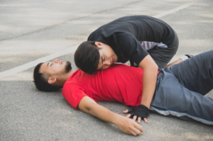 CPR In An Unresponsive Adult Choking Victim